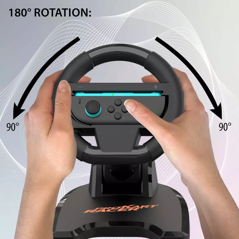 Vairavimo ratas SUBSONIC SA5727-2 Pro Kart Racer Duo, skirtas „Nintendo Switch“ su dviejų valdiklių palaikymu