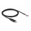 DeLOCK adapterio kabelis USB 2.0 Type-A į nuoseklųjį RS-485 2 m juodas