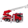 Gaisrinis automobilis BRUDER Scania Super 560R raudonas baltas plastikinis 3+