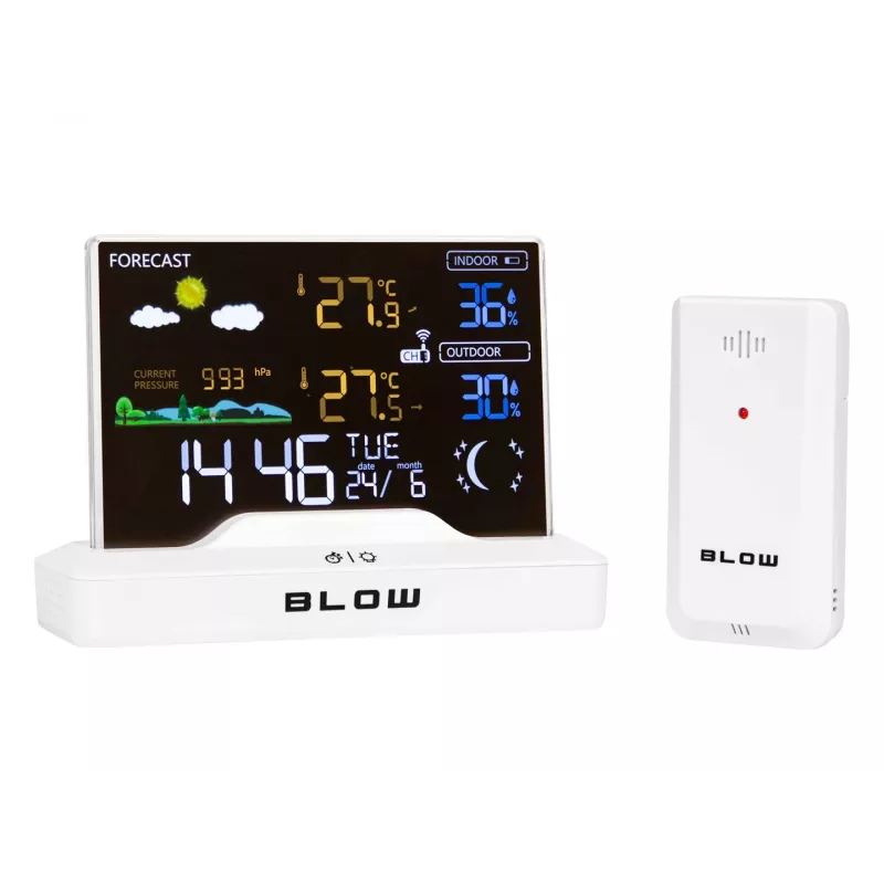 BLOW WS104 belaidė meteorologinė stotelė balta