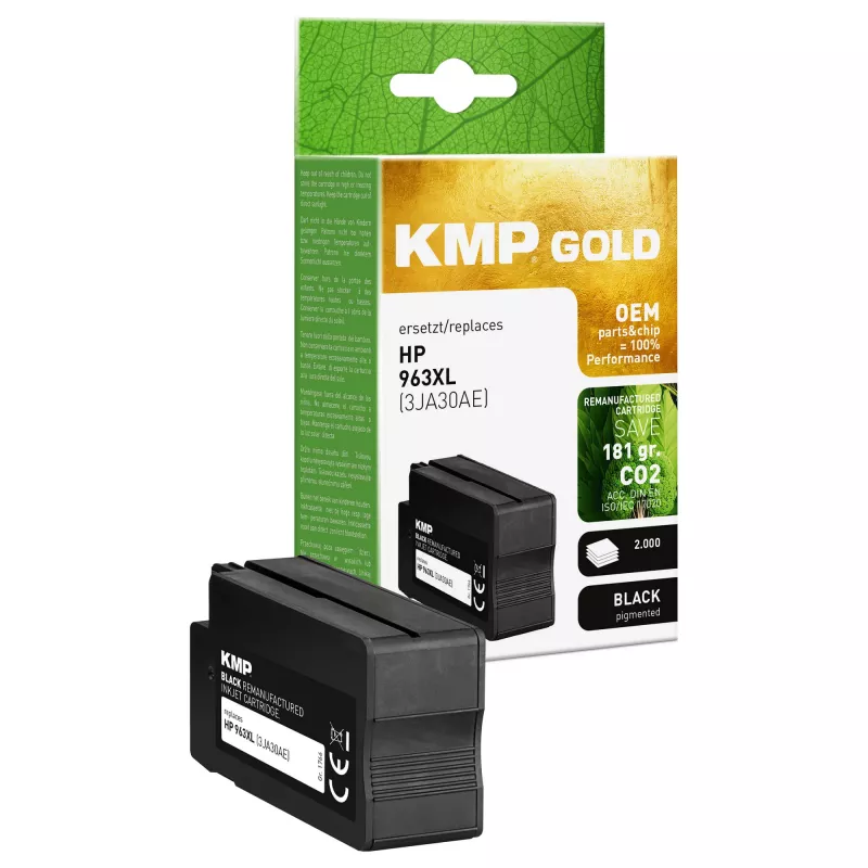 Cartridge KMP GOLD HP 963XL (3JA30AE) juoda