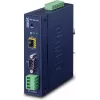 Planet pramoninis RS-232 -422 -485 į IP keitiklis - 1x COM - 1x 100Base-FX -SFP - 9-48VDC - -40-+75