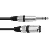 Adapterio kabelis XLR į 6,3 mm Omnitronic 30225195 — 1x XLR (kištukas) į 1x 6,3 mm lizdą