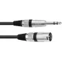 Adapterio kabelis XLR į 6,3 mm Omnitronic 30225195 — 1x XLR (kištukas) į 1x 6,3 mm lizdą