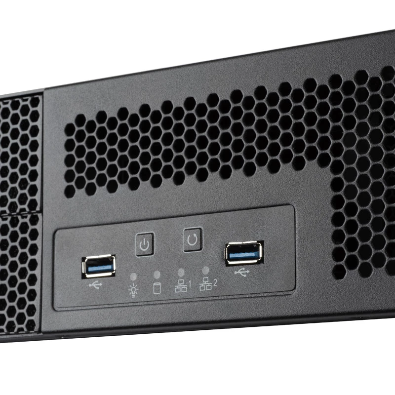 SidabrinėStone RM23-502 Rackmount Server Chassis, ATX, USB 3.0 - 2U - Juoda