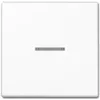 Šviesos jungiklis JUNG A 590 KO5 WW — 1 mygtuko jungiklis, baltas Duroplast, 55×55 mm