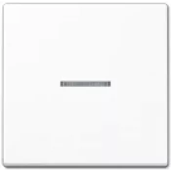 Šviesos jungiklis JUNG A 590 KO5 WW — 1 mygtuko jungiklis, baltas Duroplast, 55×55 mm