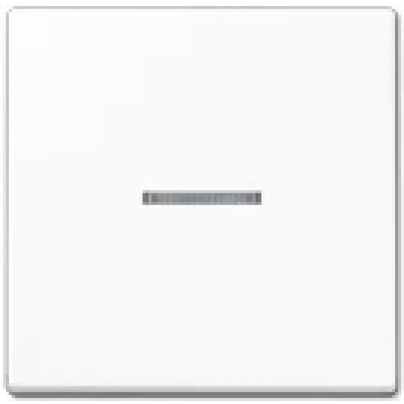 Šviesos jungiklis JUNG A 590 KO5 WW — 1 mygtuko jungiklis, baltas Duroplast, 55×55 mm