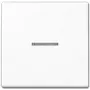 Šviesos jungiklis JUNG A 590 KO5 WW — 1 mygtuko jungiklis, baltas Duroplast, 55×55 mm
