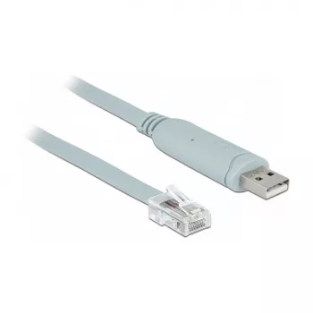 Nuoseklusis kabelis DeLOCK 63920 USB 2.0 Type-A RJ45 Pilka 0,5 m