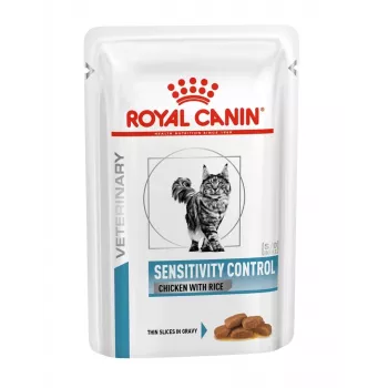 Šlapias kačių maistas Royal Canin Sensitivity Control Vištiena su ryžiais, suaugusioms katėms, 12 x 85 g, 79,4 % drėgmės