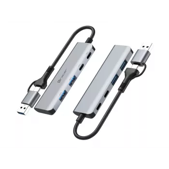 TRACER ADAPTER A-5 USB Type-C į USB-A 2x USB-A + 2x USB-C