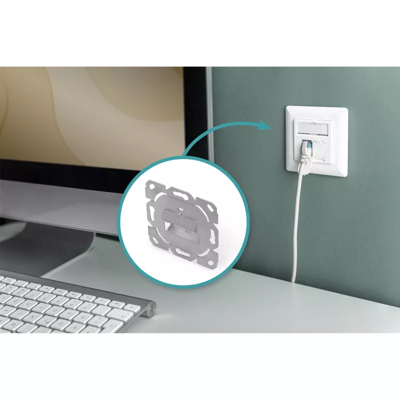 Daugialypės terpės / Keystone modulių priekinė plokštė Digitus DN-93831-1