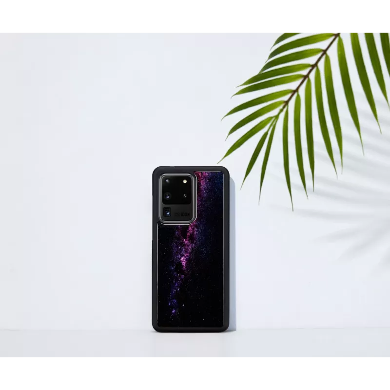 Apsauginis dėklas iKins Samsung Galaxy S20 Ultra – juodos Milky Way apdailos