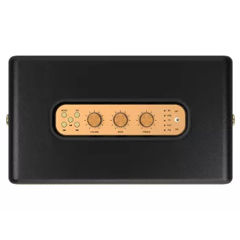 Nešiojamasis stereofoninis garsiakalbis TRACER M45 juodas — Bluetooth 5.0, 45 W RMS, FM radijas, įmontuotas mikrofonas, maitinamas baterijomis