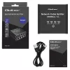 Ethernet mini jungiklis QOLTEC 52293 1x4 RJ45, 1 įėjimo 4 išėjimų nevaldomas tinklo skirstytuvas
