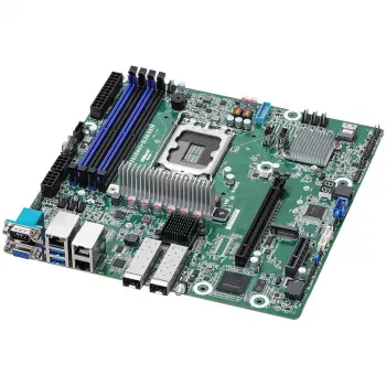 ASRock pagrindinė plokštė EC262D4U2-2L2Q/E810 micro-ATX Socket 1700 tik DDR5 - Pagrindinė plokštė - Intel Socket 1700 (Core i)