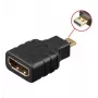 Microconnect HDM19F19MM kabelio jungties adapteris Micro HDMI į HDMI, juodas