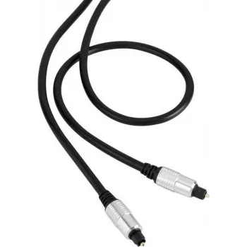 SpeaKa Professional Toslink skaitmeninio garso jungiamasis kabelis [1x Toslink kištukas (ODT) - 1x Toslink kištukas (ODT)] 1,50 m juodas SuperSoft apvalkalas SpeaKa Professional (SP-7870568)