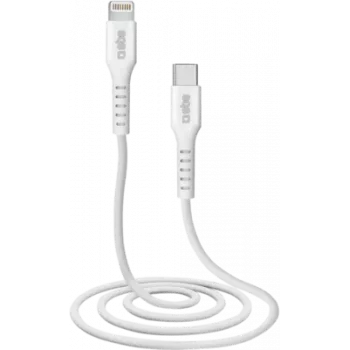 SBS TECABLELIGTC1W - 1 m - Lightning - USB C - Vyriška - Vyriška - Baltas