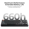 Mechaninė klaviatūra Keychron V3 Ultra 8K — laidinė ir Bluetooth, QWERTY išdėstymas, RGB LED, juoda