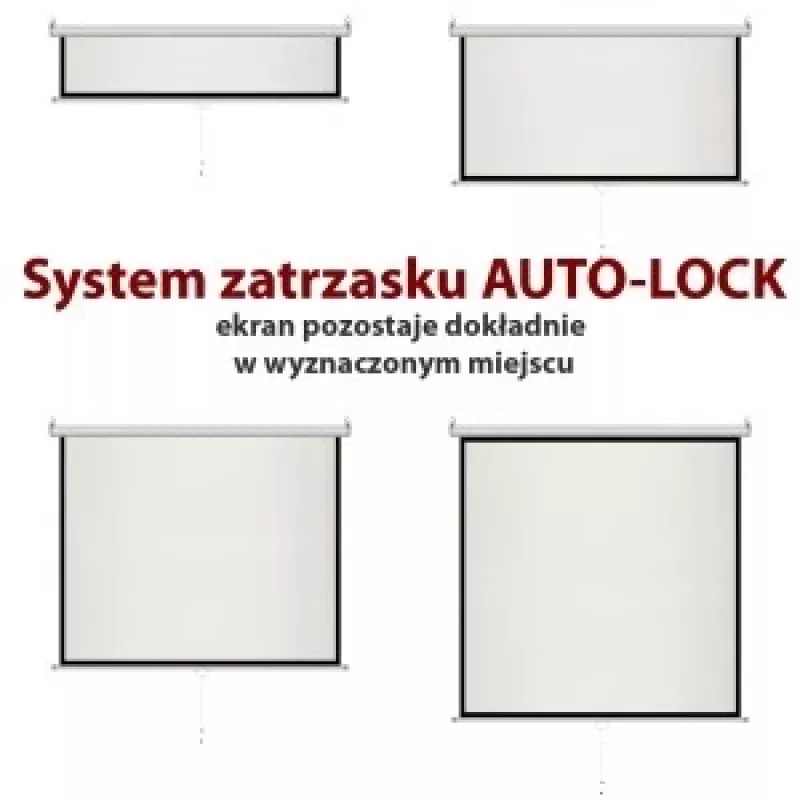 Rankinis pusiau automatinis ekranas 4:3 100 203x152cm MS-100 4:3