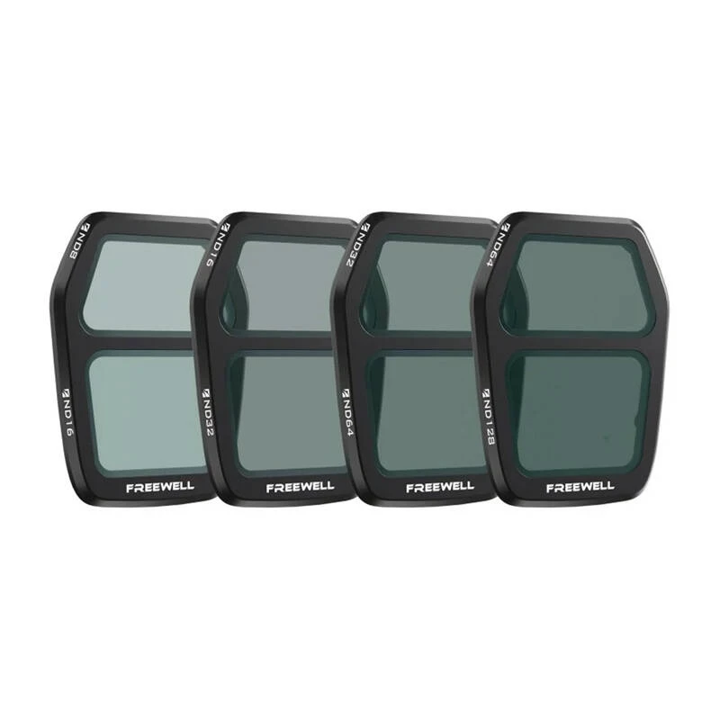 4 padalintų ND filtrų rinkinys Freewell, skirtas DJI Air 3S FW-A3S-SPLITND