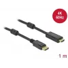 Laidas DeLOCK aktyvus DisplayPort 1.2 į HDMI 4K 60 Hz 1 m