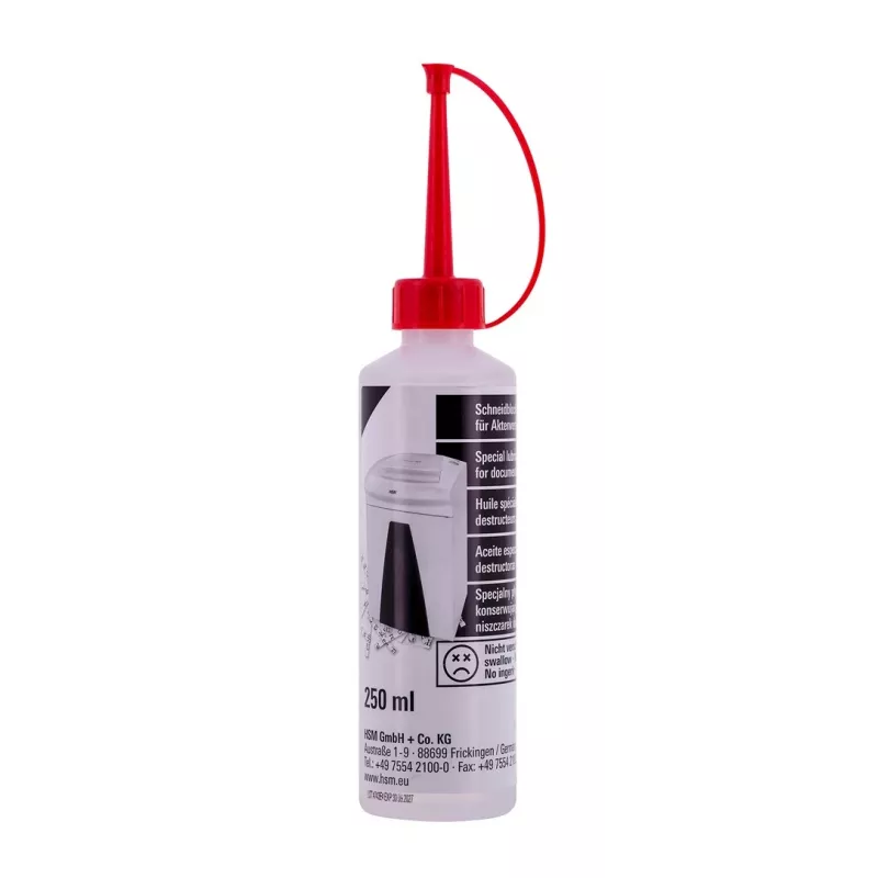 Tepimo alyva HSM 1235997403, 0,25 l, skaidri / balta, vienoje pakuotėje