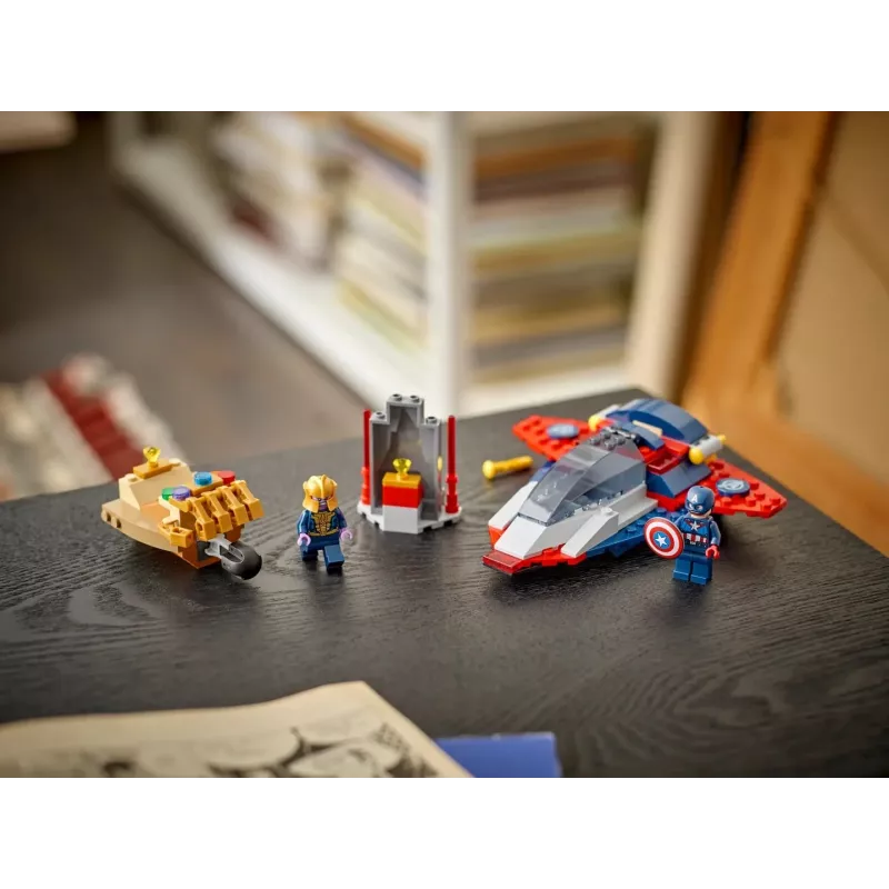 Konstruktorius LEGO Marvel Super Heroes Kapitonas Amerika Tanosas 76319 — 107 detalės, 2 minifigūrėlės, amžius 4+