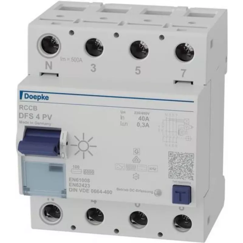 Doepke DFS4 040-4/0.30-PVFI grandinės pertraukiklis 4p 40 A 0.3 (09136804)