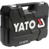 Kištukinių raktų rinkinys YATO YT-38791 — 108 vnt., 1/2 colio pavara, komplekte yra rankena, juodas dėklas