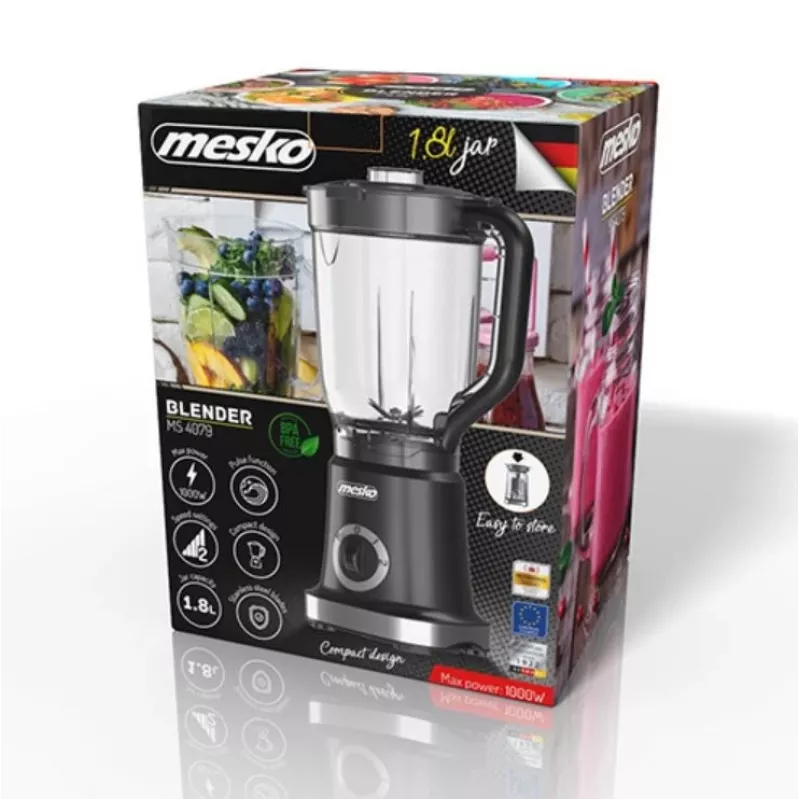 Mesko MS 4079b trintuvas 1,8 L stalinis trintuvas 1000 W Juodas
