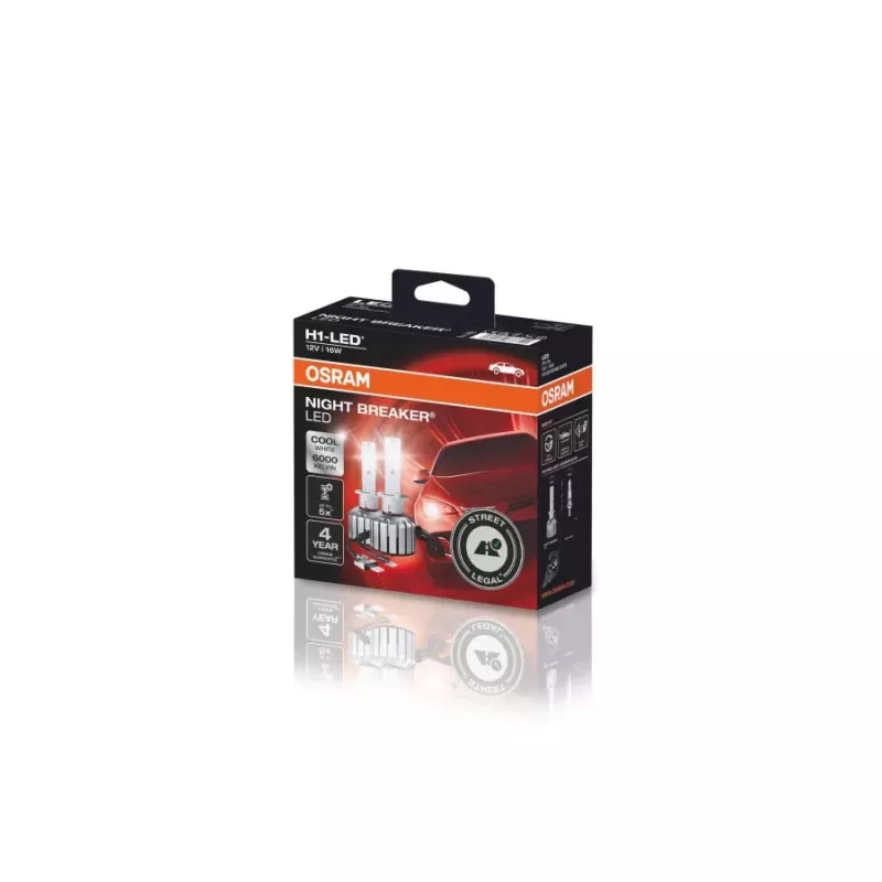 LED lemputė Ledvance H1 12V 16W — automobilinio žibinto pakeitimas