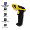 Qoltec 50862 Belaidis lazerinis brūkšninių kodų skaitytuvas 1D | 2,4 GHz