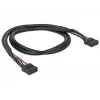 Vidinis USB laidas DeLOCK 82437 0,5 m 10 kontaktų moteriška jungtis