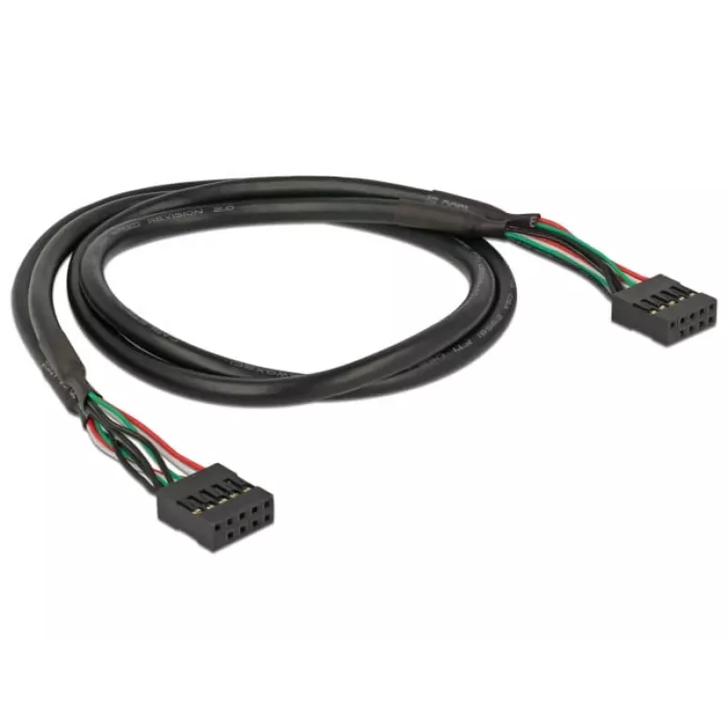 Vidinis USB laidas DeLOCK 82437 0,5 m 10 kontaktų moteriška jungtis