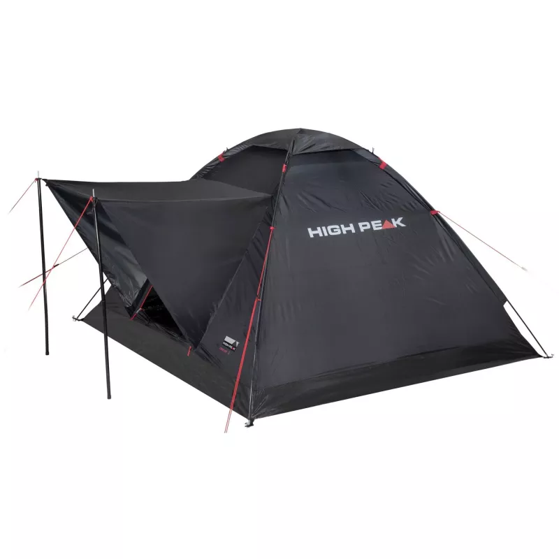 Piramidinė palapinė High Peak Beaver 3, 3 asmenų, kietas rėmas, atspari vandeniui 150 cm