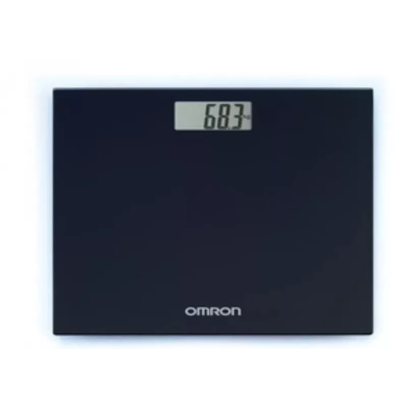 Elektroninės asmeninės svarstyklės Omron HN-289-E juodos su LCD ekranu, automatiniu išsijungimu