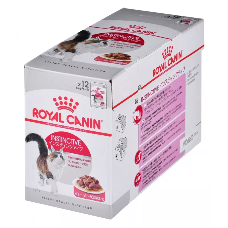 Šlapias kačių maistas Royal Canin Instinctive 12 x 85 g — paukštiena, suaugusioms, šlapimo takų sveikatos palaikymas