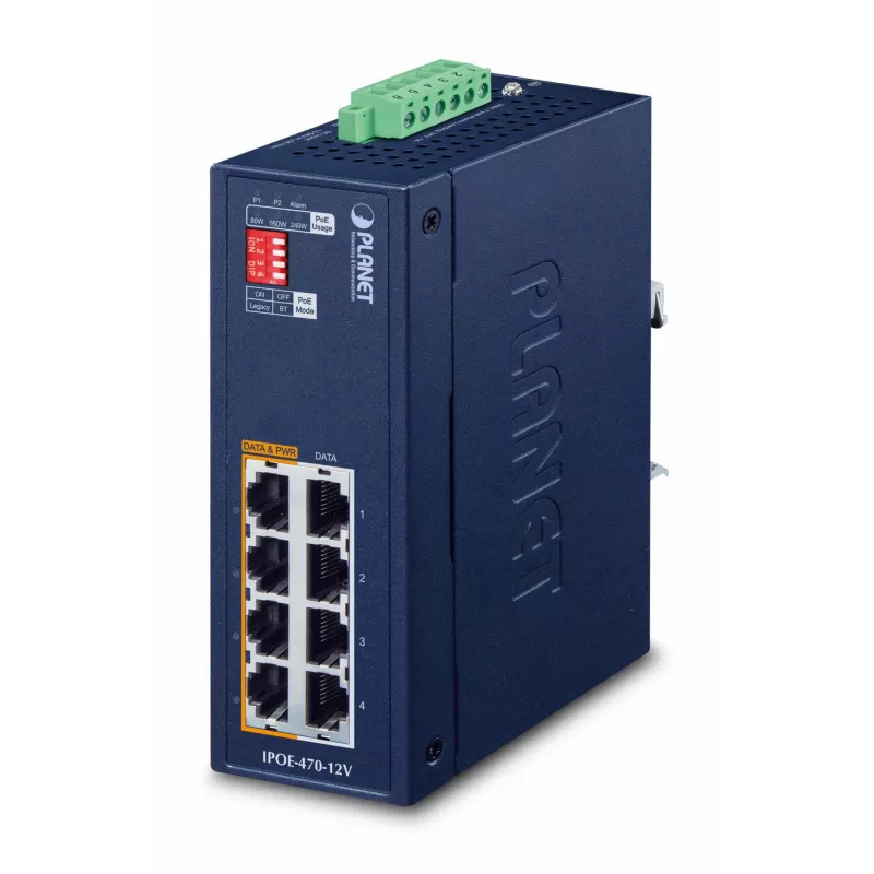 Pramoninis 4 prievadų gigabito Ethernet jungiklis PLANET IP30