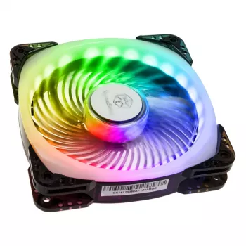 SilverStone SST-AP124-ARGB 120 mm ARGB dėklo ventiliatorius – juodas