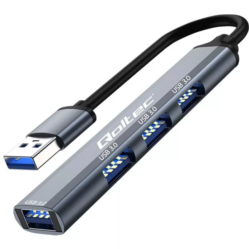 USB šakotuvas 3.0 4in1, 4x USB 3.0