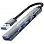 USB šakotuvas 3.0 4in1, 4x USB 3.0