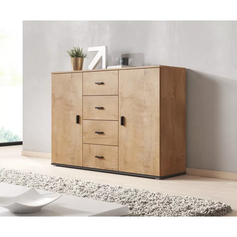 Cama living room sideboard UNI lefkas oak/Juoda