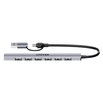 Unitek H1209AGY01 USB-A 5Gbps 7in1 USB šakotuvas