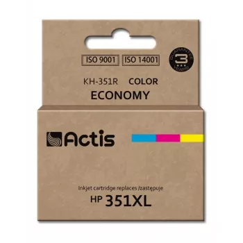 Suderinama ACTIS kasetė KH-351R, skirta HP 351XL, dažų pagrindo rašalas 21 ml (CMY), vienos pakuotės, standartinė išeiga
