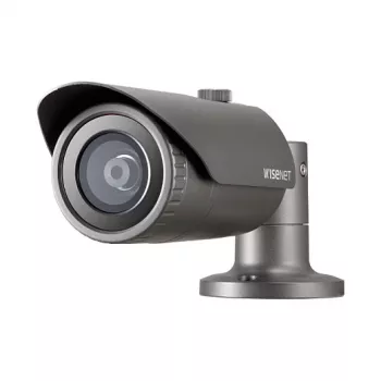 Bullet tipo IP apsaugos kamera Hanwha Wisenet QNO-6012R1 — 2,8 mm, 1920×1080, viduje / lauke, montuojama ant lubų / stalo, juoda