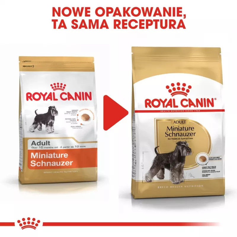 Sausas šunų maistas Royal Canin Miniature Schnauzer Adult, paukštiena, 3 kg, mažoms veislėms