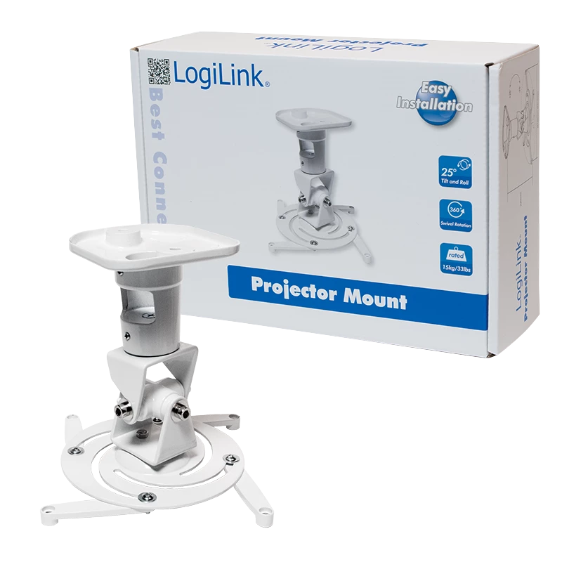 Lubų laikiklis LogiLink BP0003 Maksimali apkrova 15 kg Baltas
